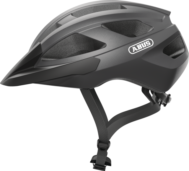 Casco ABUS Macator titanio vista lateral Casco ABUS Macator titanio vista lateral