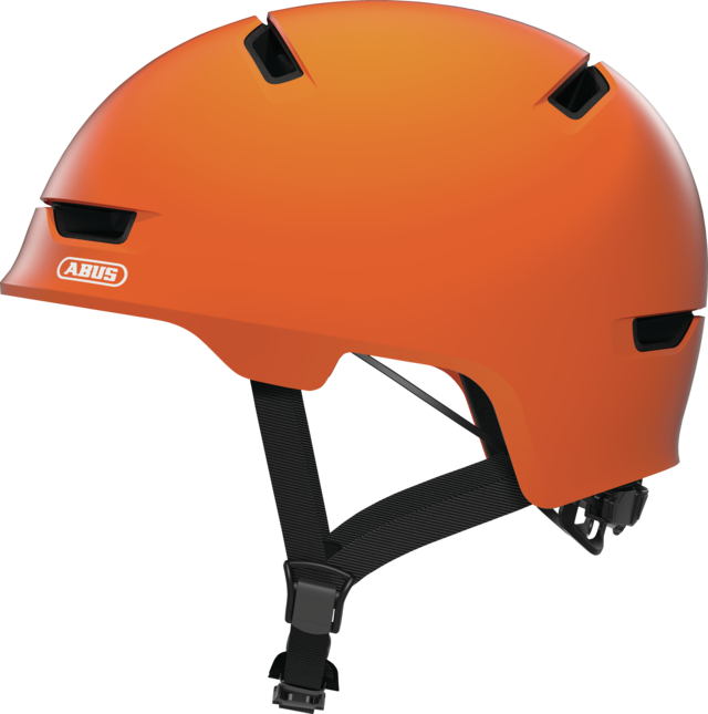 Casco ABUS Scraper 3.0 naranjo vista lateral Casco ABUS Scraper 3.0 naranjo vista lateral