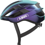 Casco ABUS WingBack púrpura vista lateral