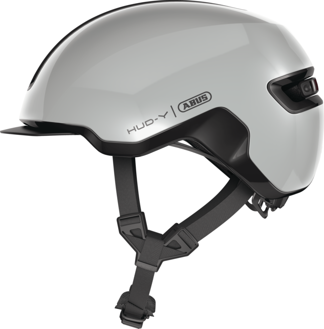 Casco urbano ABUS HUD-Y gris vista lateral Casco urbano ABUS HUD-Y gris vista lateral