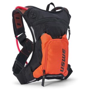 Mochila de hidratación USWE Moto Hydro 3L negro y naranjo