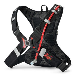 Mochila de hidratación USWE Moto Hydro 4L Adventure Fit negra — vista 2