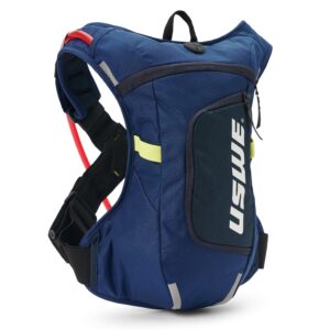 Mochila de hidratación USWE Moto Hydro 4L azul para enduro