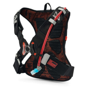 Mochila de hidratación USWE Moto Hydro 4L naranja para enduro — vista 2