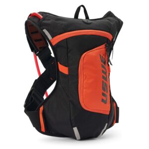 Mochila de hidratación USWE Moto Hydro 4L naranja para enduro