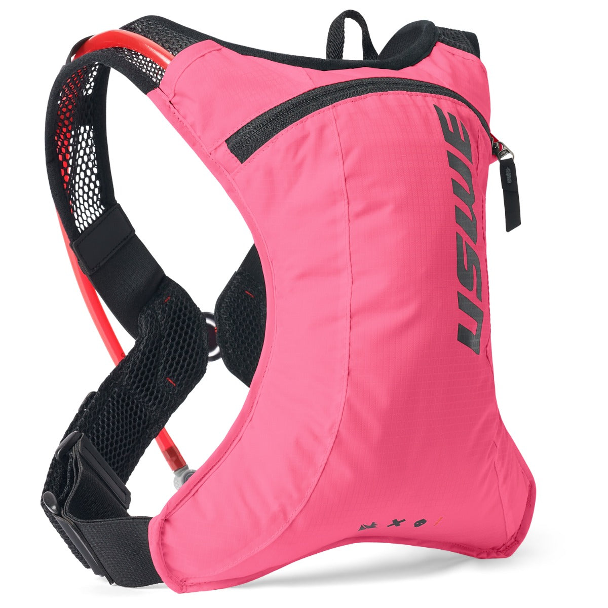 Mochila de hidratación USWE Race 2.0 2L rosada para competencia Mochila de hidratación USWE Race 2.0 2L rosada para competencia